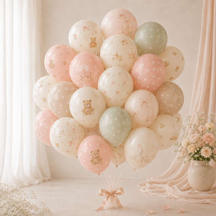 Ballons en latex imprimés